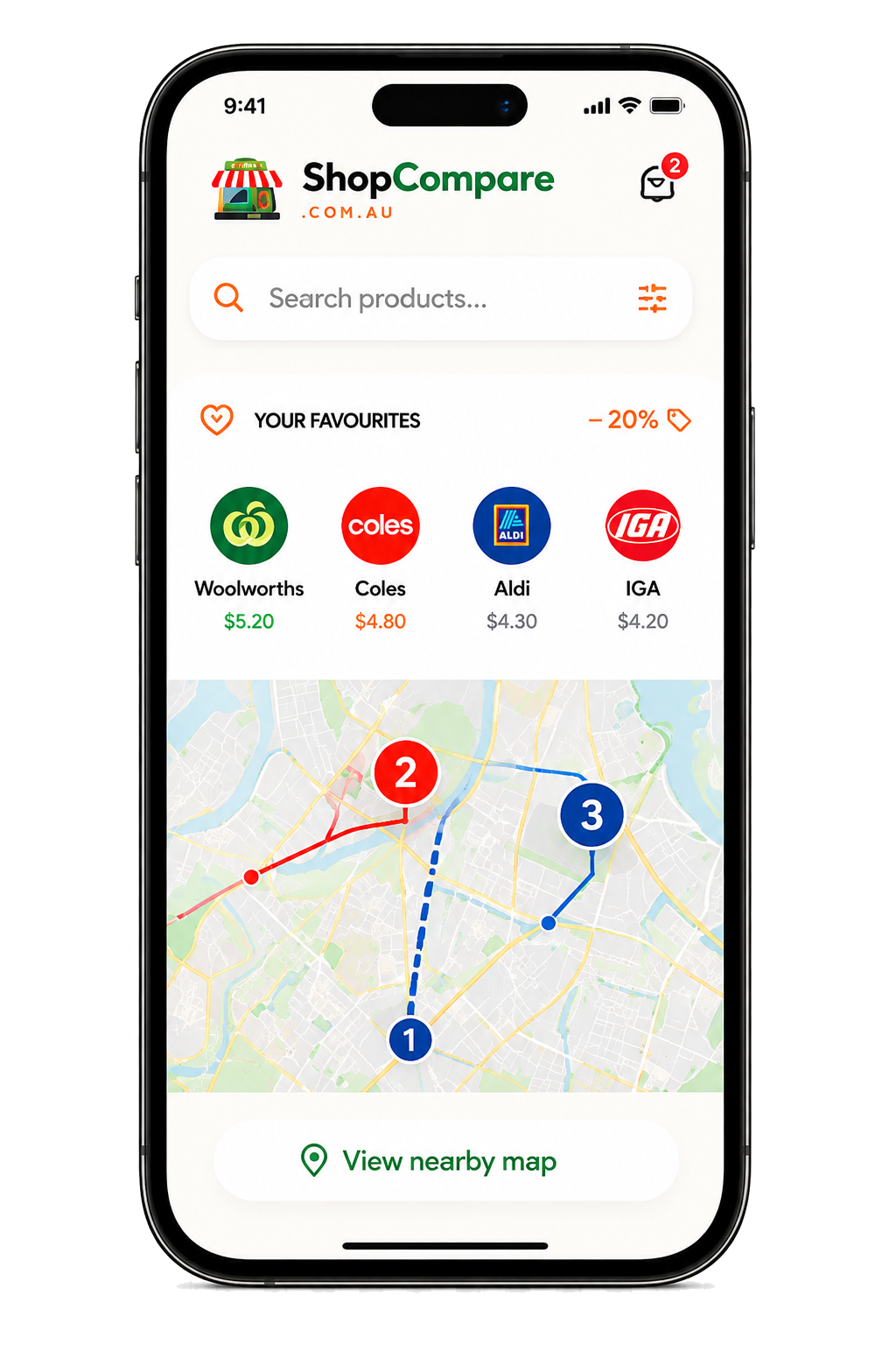 ShopCompare app preview